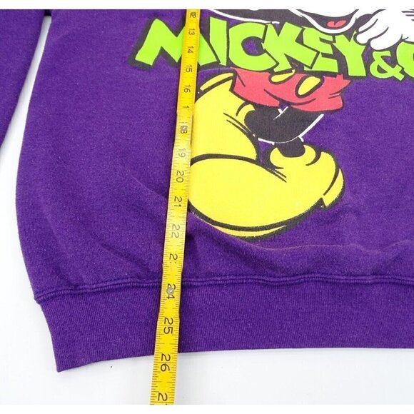 Vintage Disney Mickey‎ Co Mouse Crewneck Sweatshirt USA Size L Purple - Picture 9 of 9